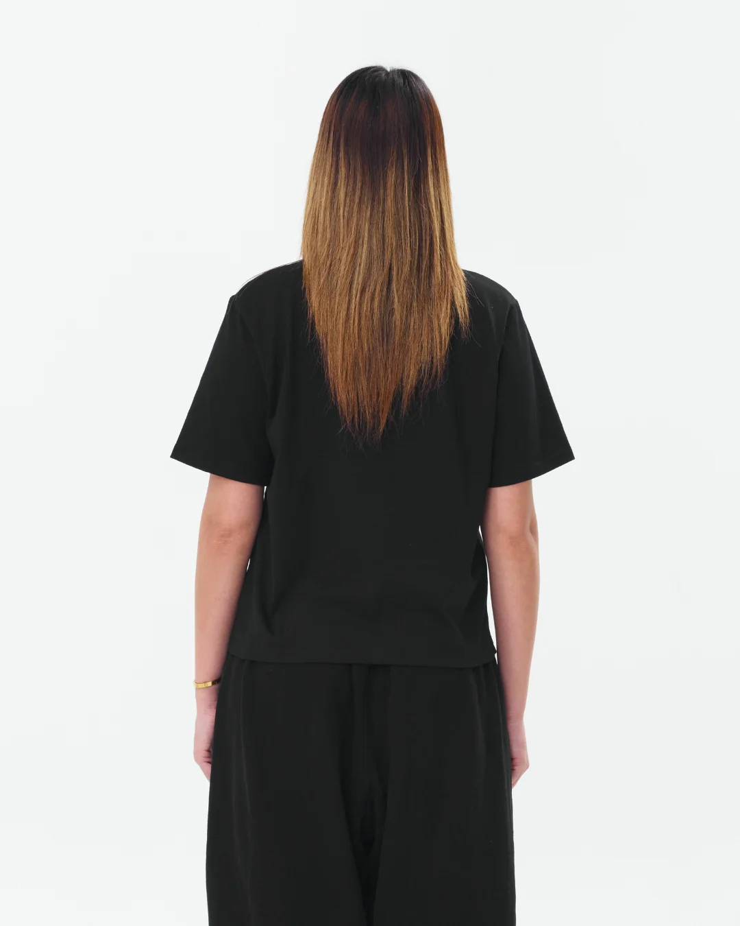 Cropped Basic Tee (Black) - Image 8