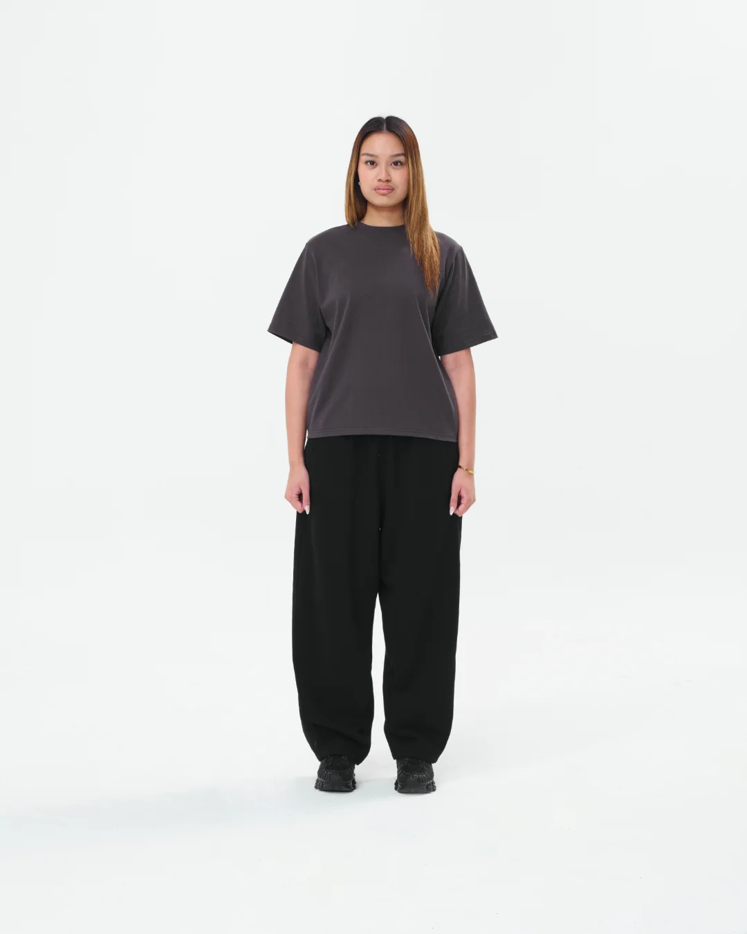 Cropped Basic Tee (Charcoal) - Image 10