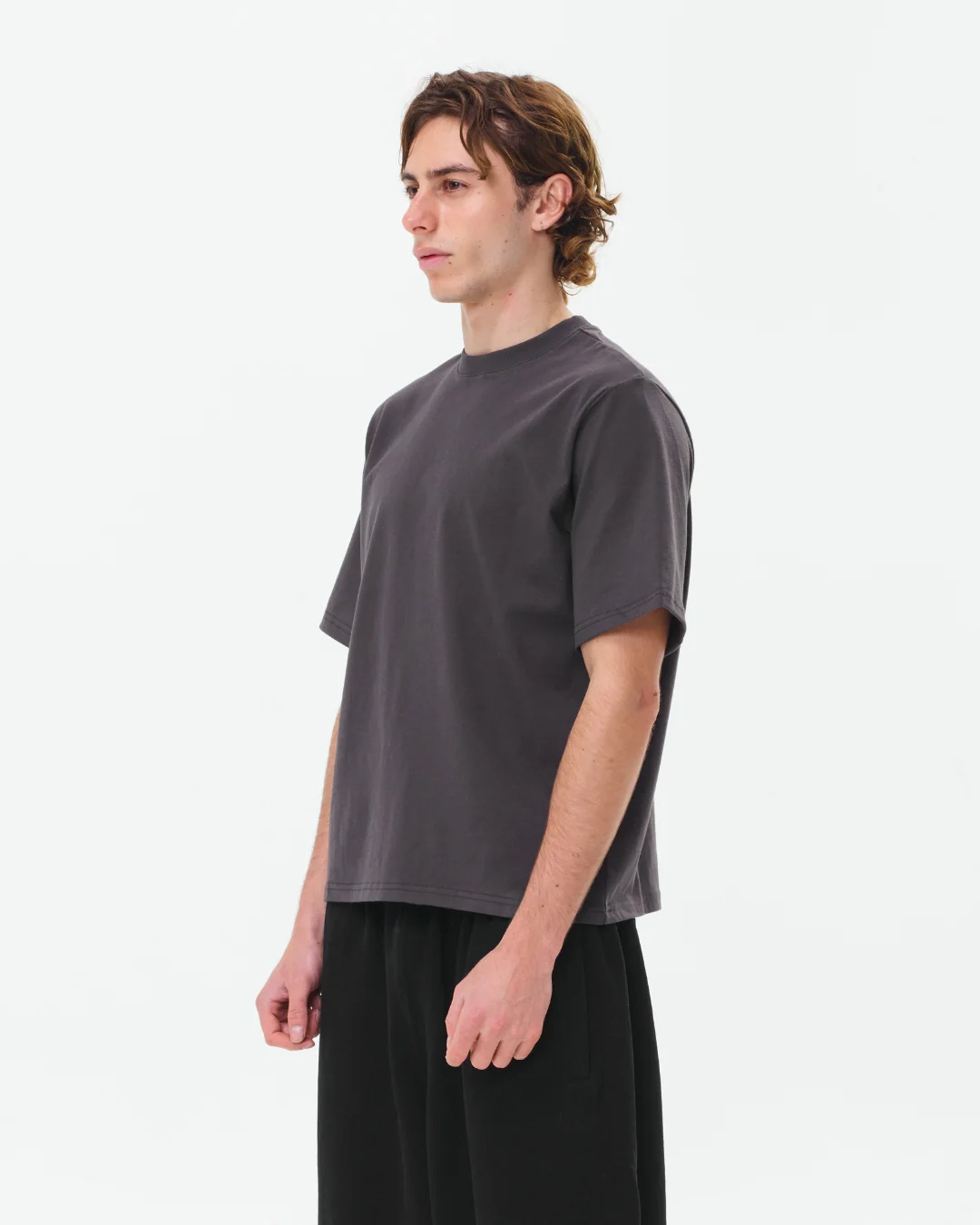 Cropped Basic Tee (Charcoal) - Image 5
