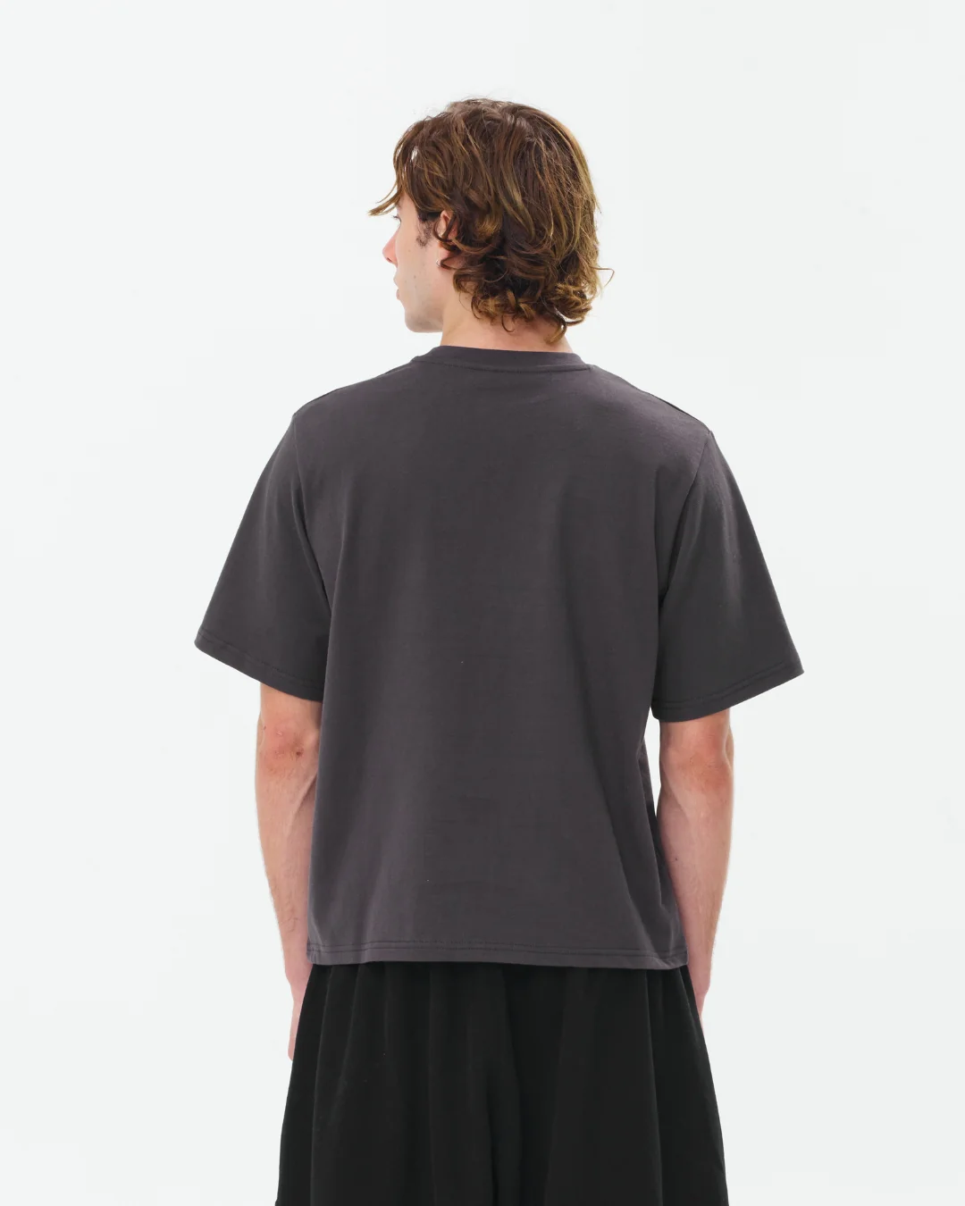 Cropped Basic Tee (Charcoal) - Image 7