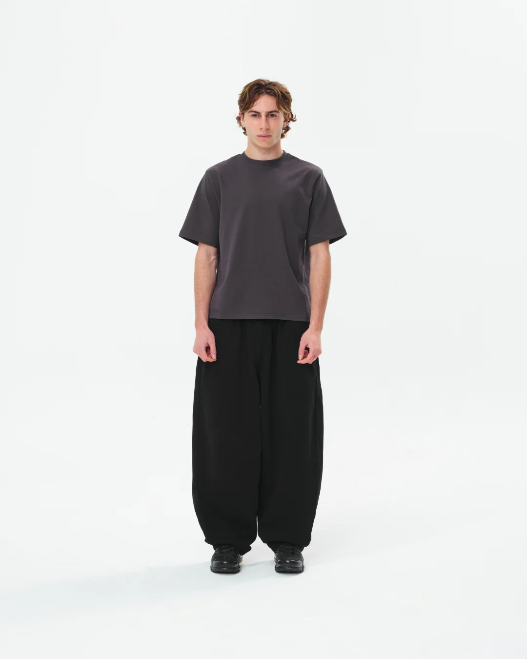 Cropped Basic Tee (Charcoal) - Image 9