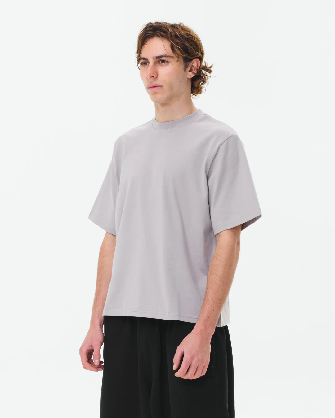 Cropped Basic Tee (Grey) - Image 5