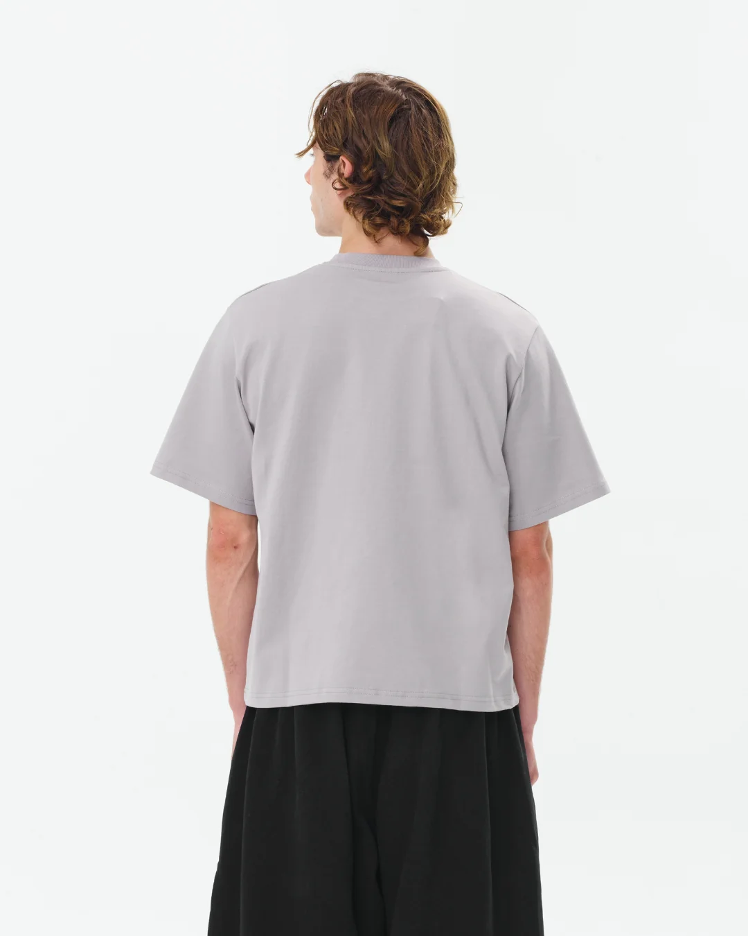 Cropped Basic Tee (Grey) - Image 7