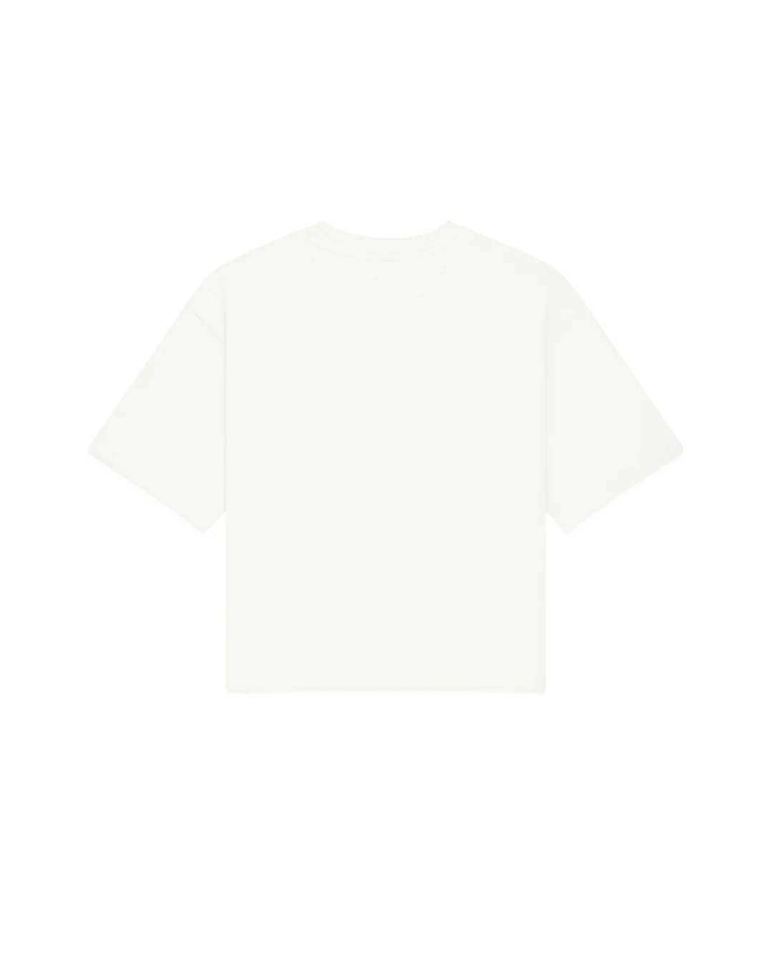Cropped Basic Tee (Off White) - Image 3