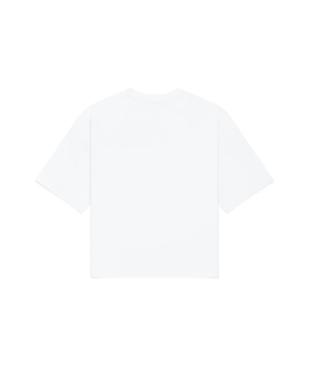 Cropped Basic Tee (White) - Image 3