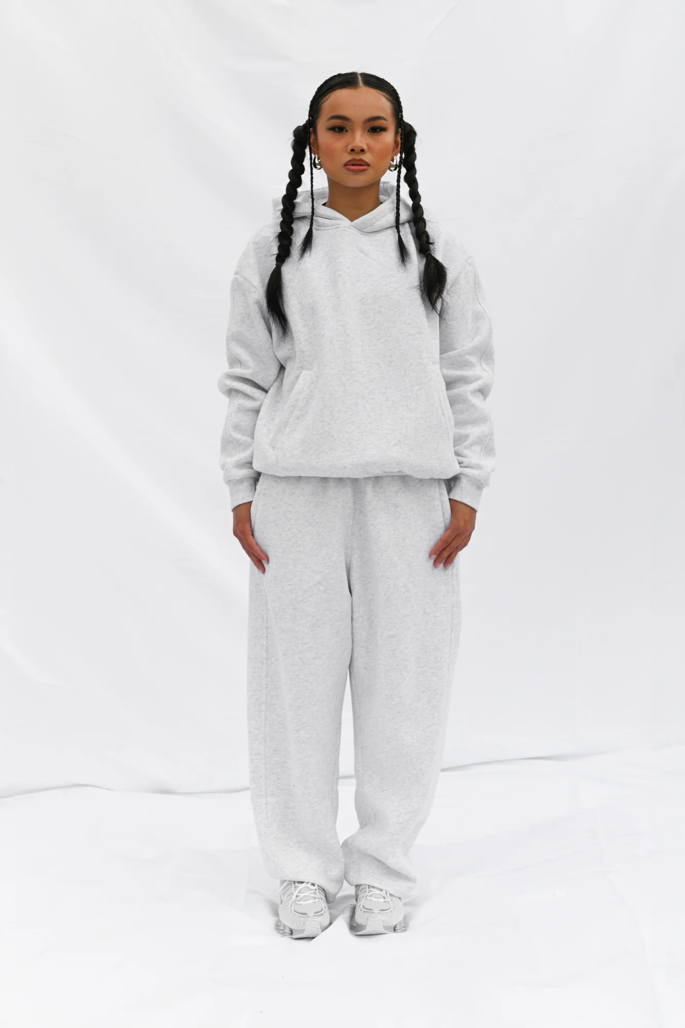 Essentials Hoodie (Marle White) - Image 10