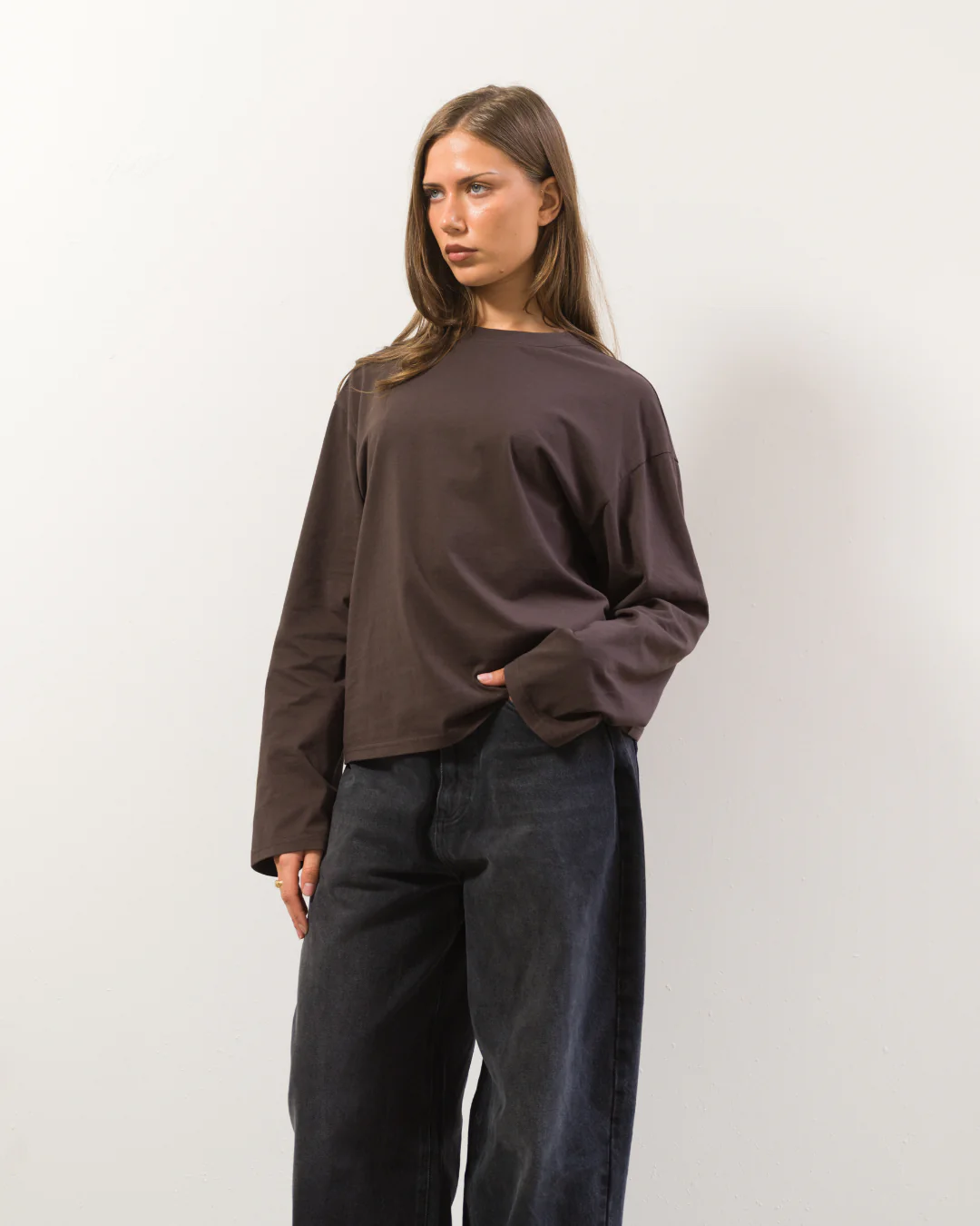 Long Sleeve Tee (Brown) - Image 4