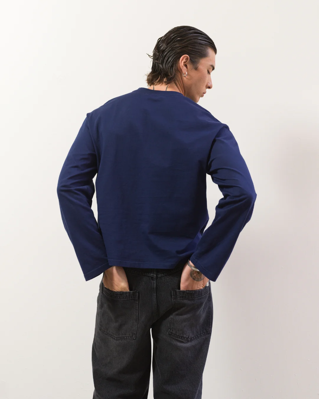 Long Sleeve Tee (Navy) - Image 8