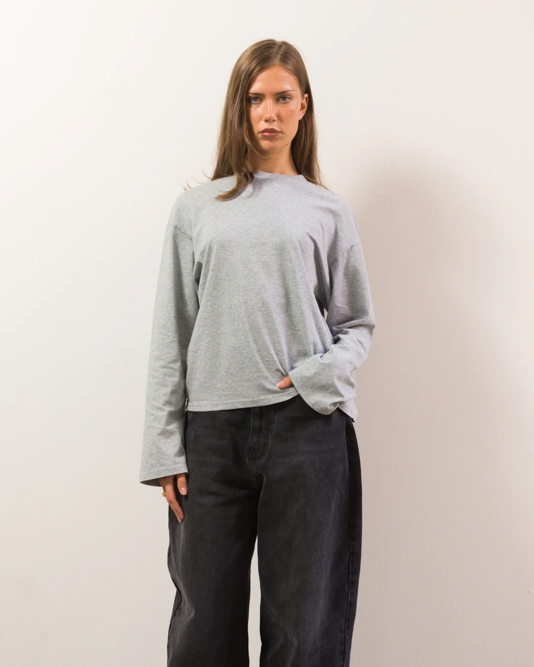 Long Sleeve Tee (Marle Grey) - Image 5