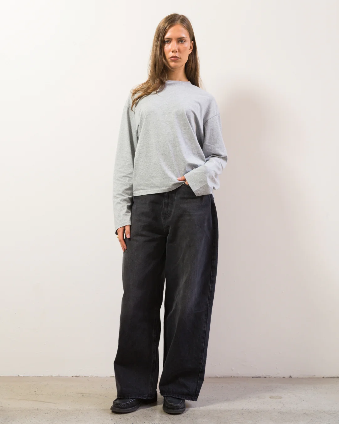 Long Sleeve Tee (Marle Grey) - Image 6