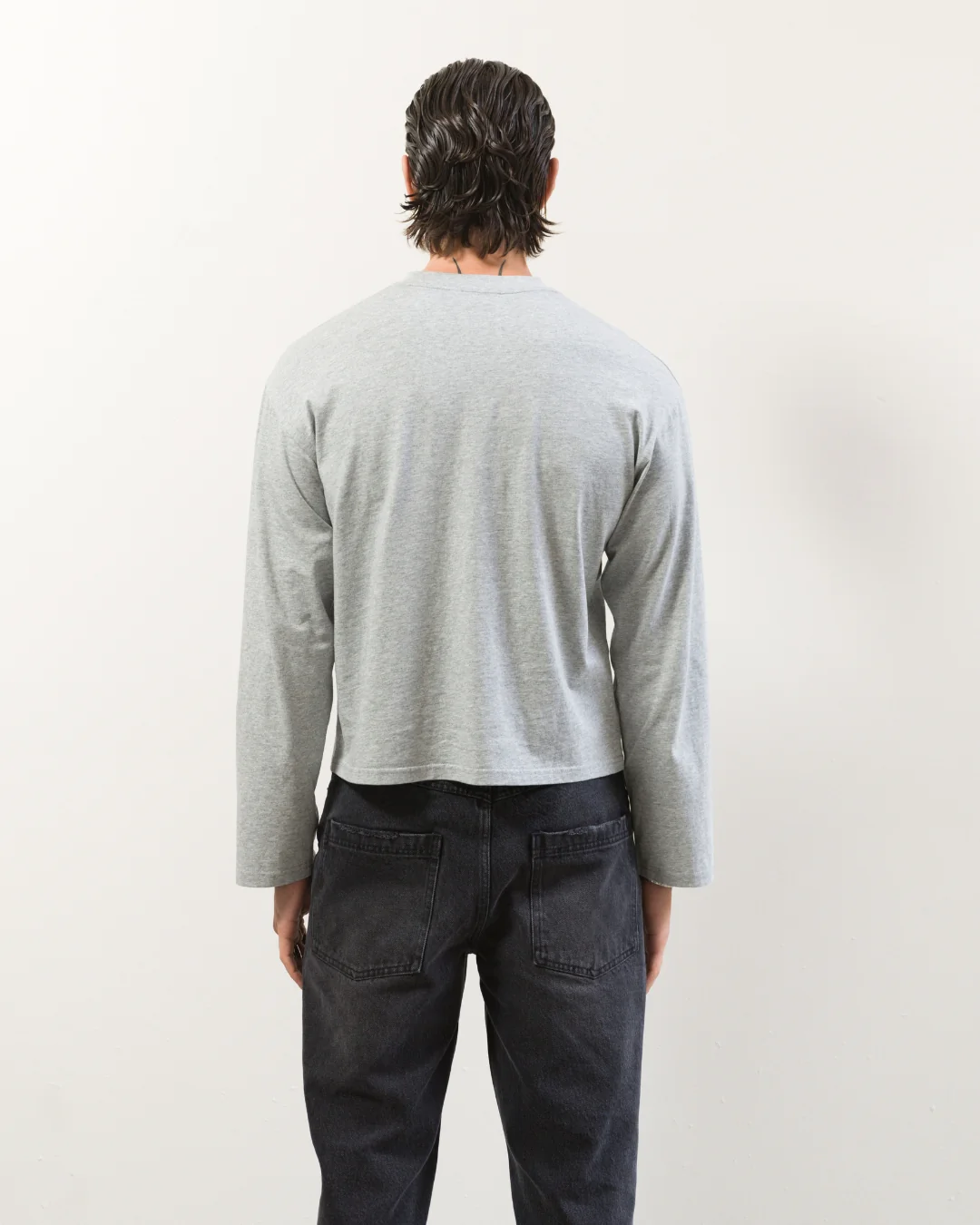 Long Sleeve Tee (Marle Grey) - Image 8