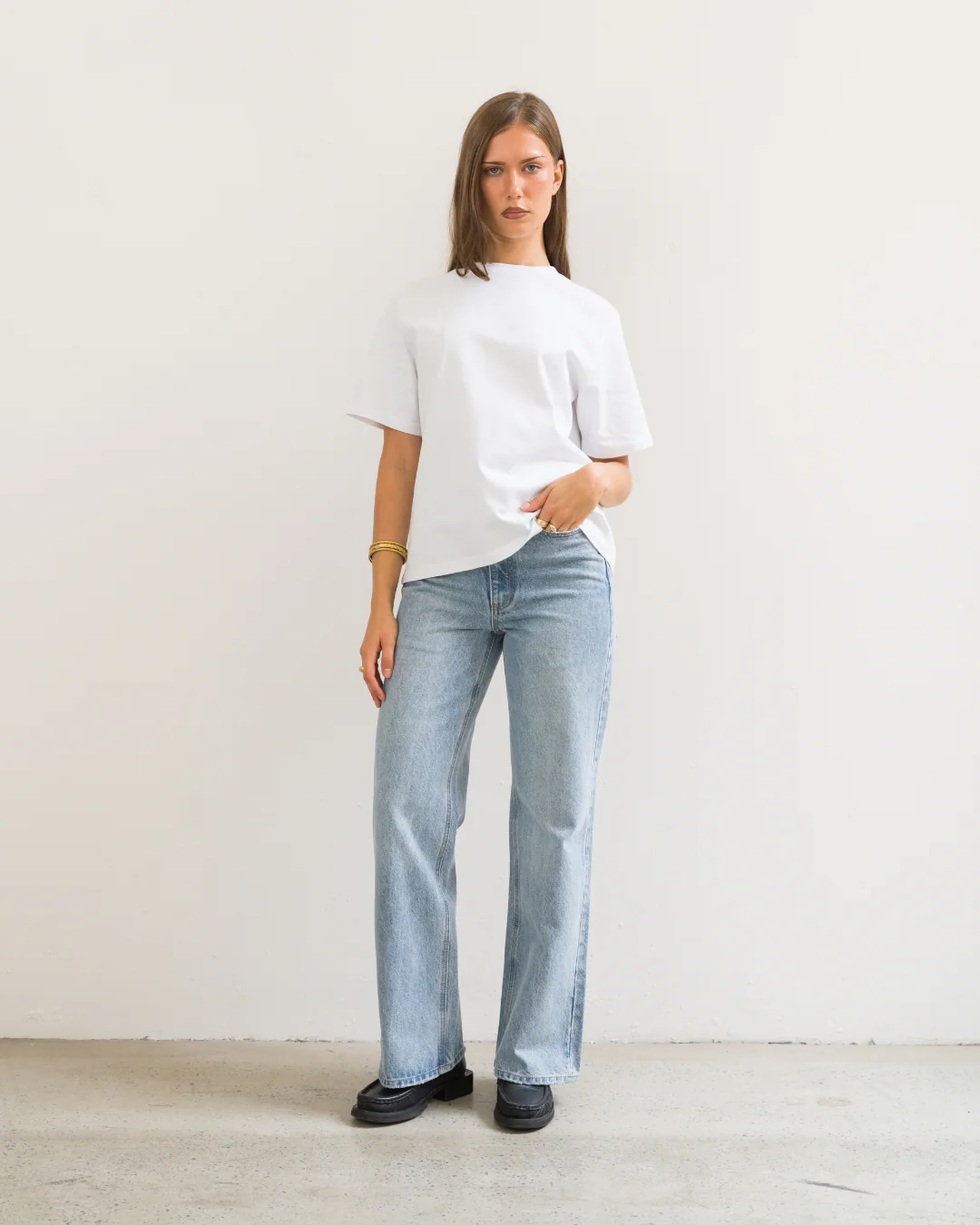 Regular Fit Jeans (Washed Blue) - Image 4