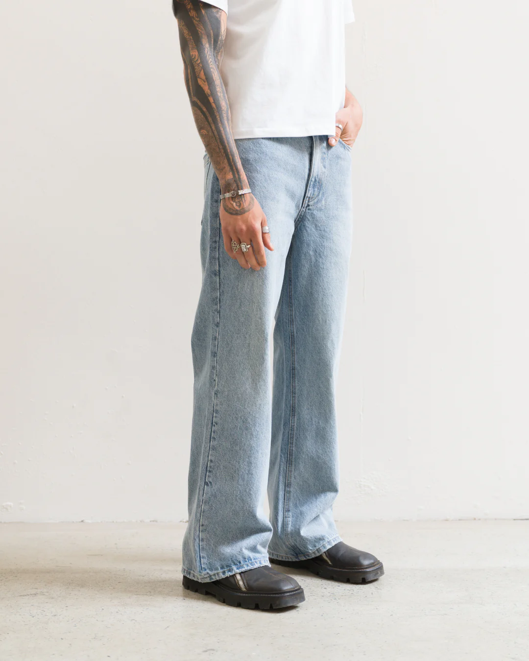 Regular Fit Jeans (Washed Blue) - Image 6