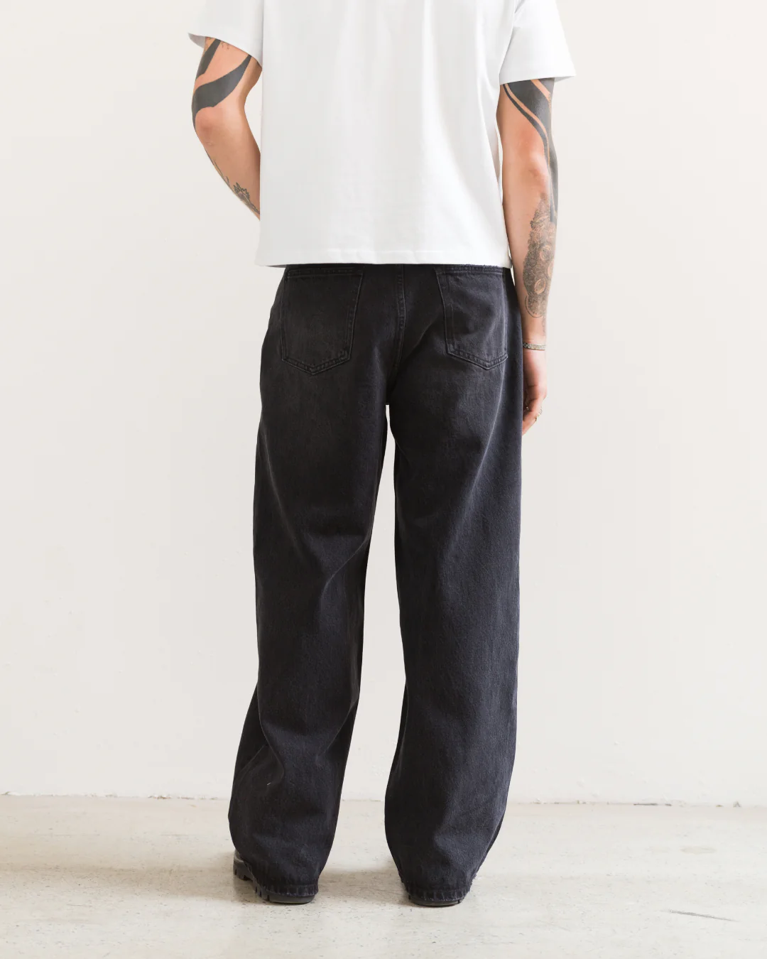 Wide Leg Jeans (Vintage Black) - Image 6