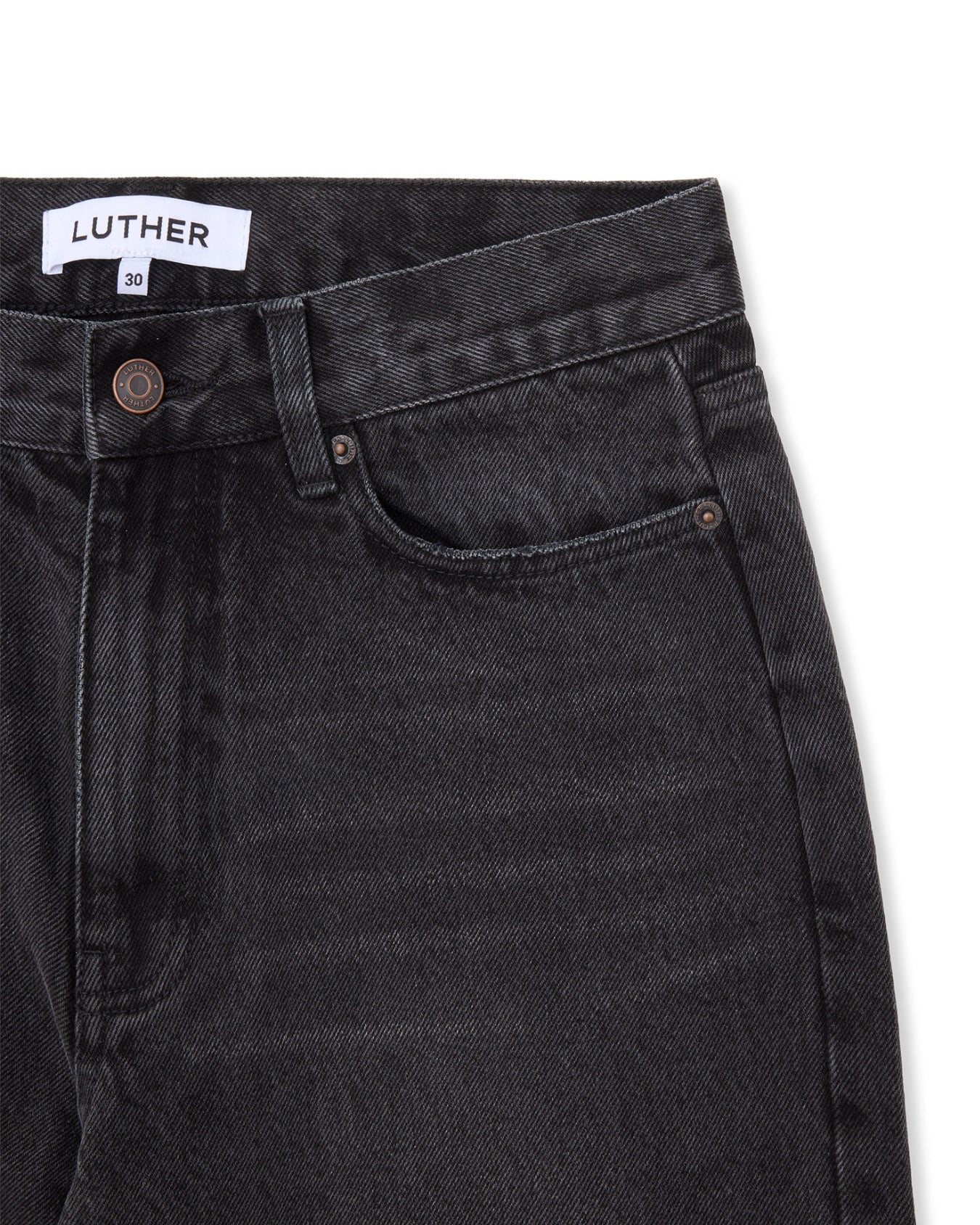 Wide Leg Jeans (Vintage Black) - Image 8