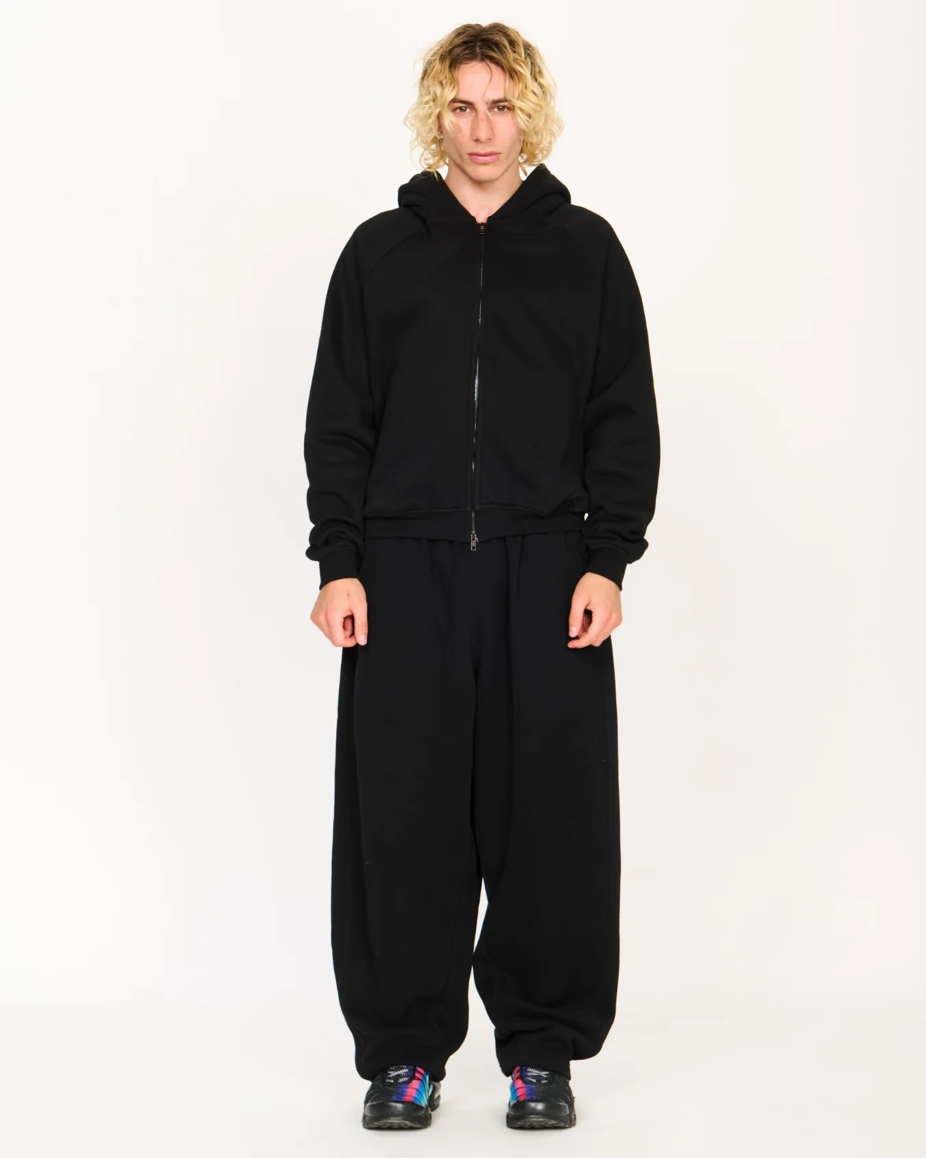 Zip Up Hoodie (Black) - Image 12