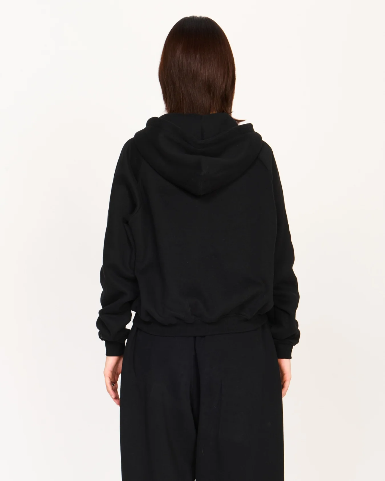Zip Up Hoodie (Black) - Image 9
