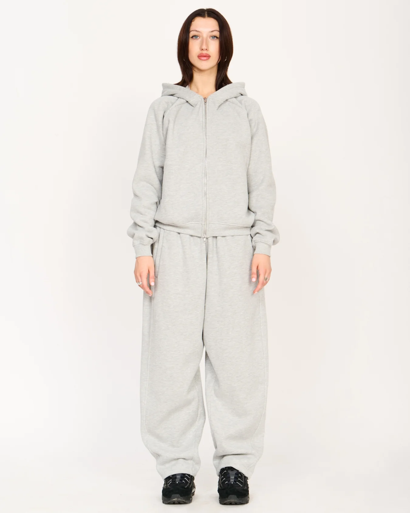 Zip Up Hoodie (Grey) - Image 11