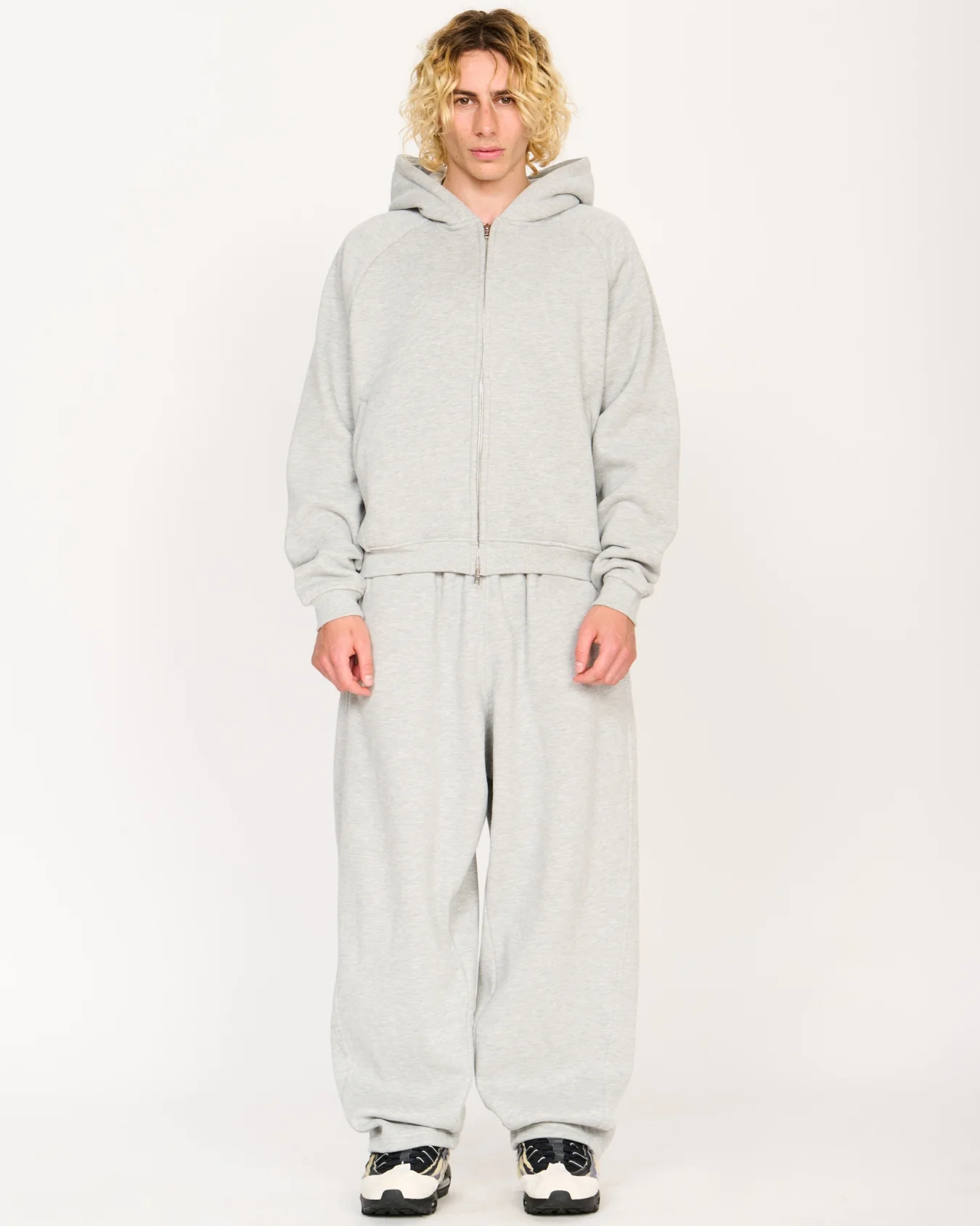 Zip Up Hoodie (Grey) - Image 12