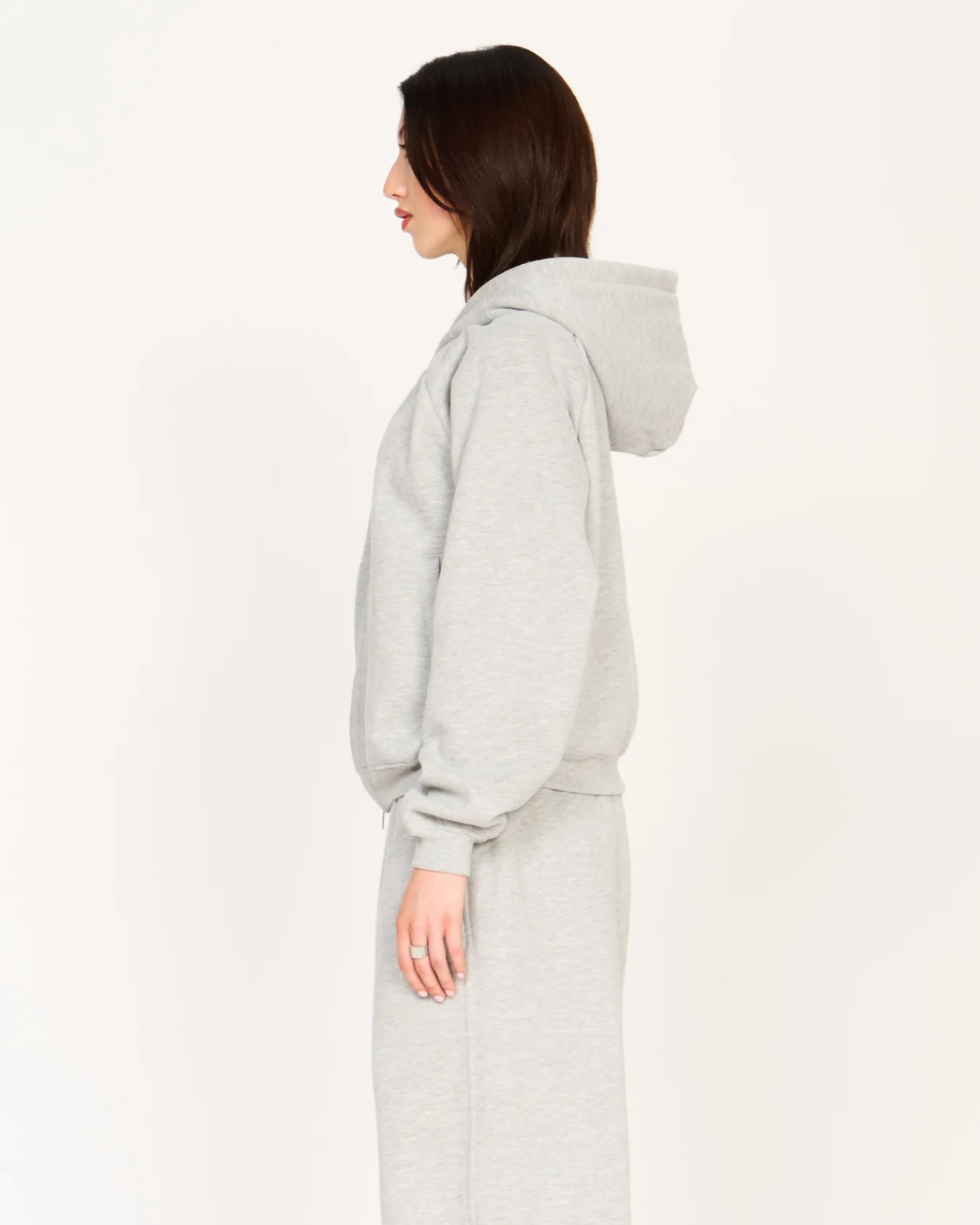 Zip Up Hoodie (Grey) - Image 7