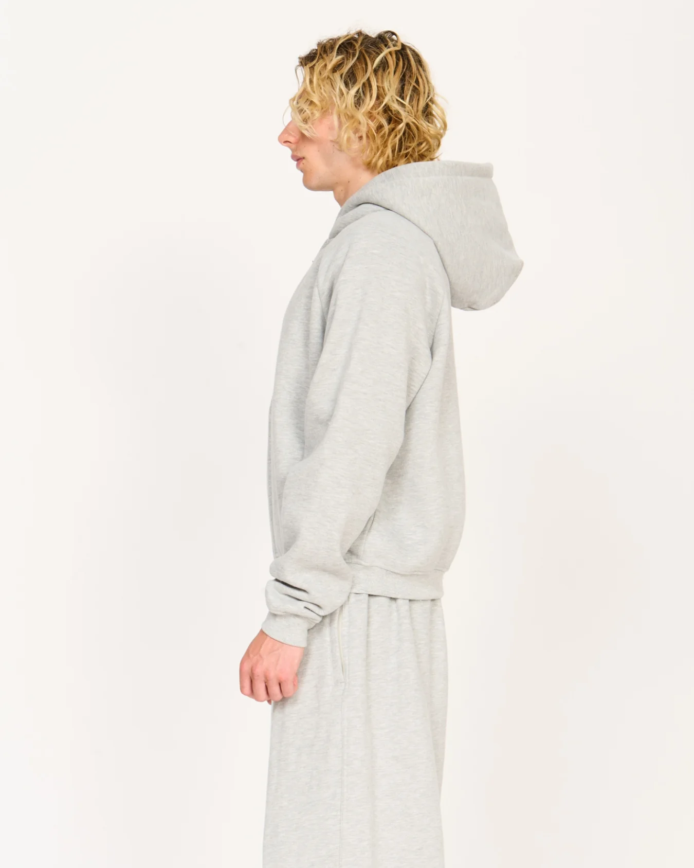 Zip Up Hoodie (Grey) - Image 8