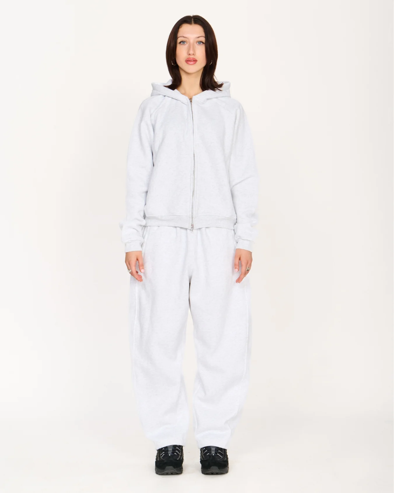 Zip Up Hoodie (Marle White) - Image 11
