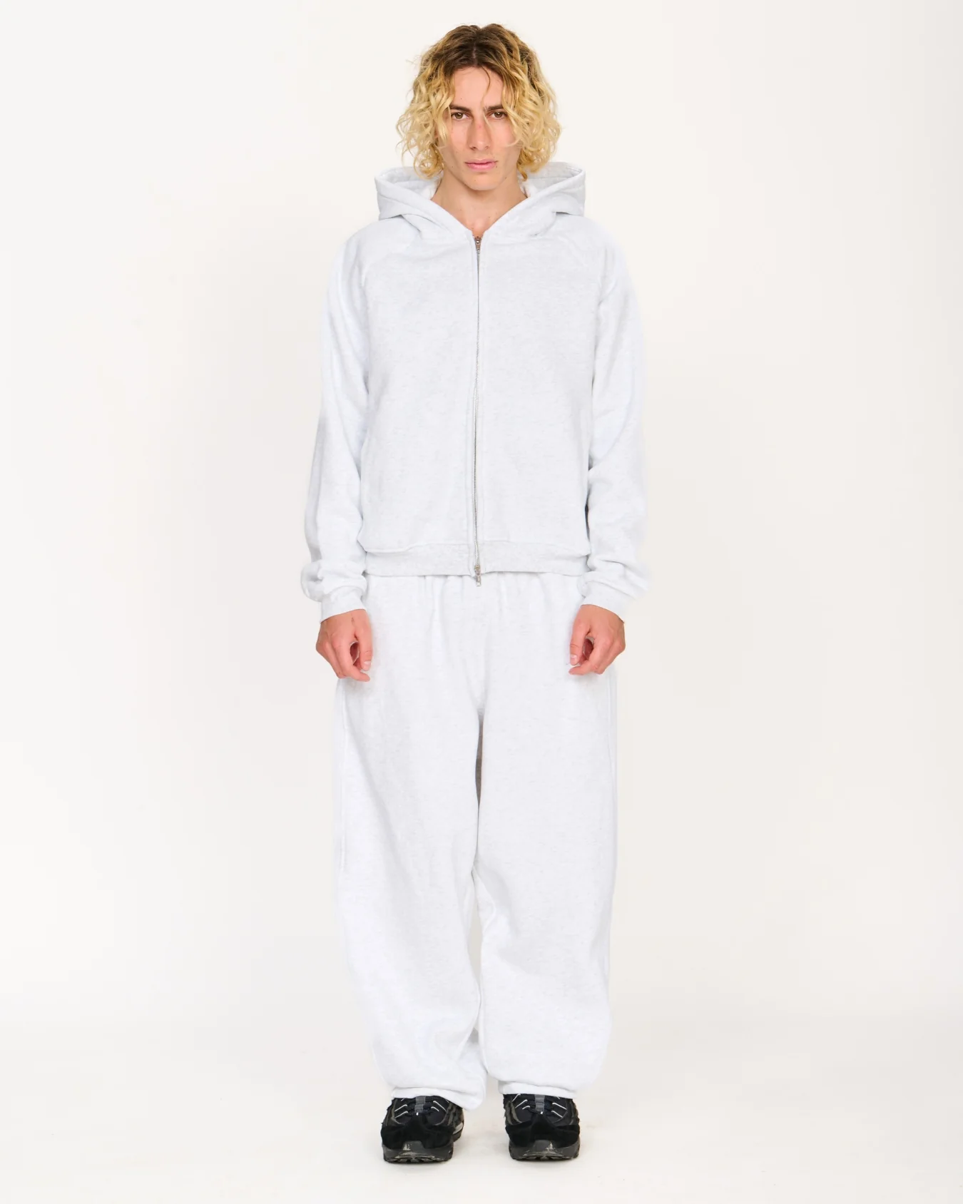 Zip Up Hoodie (Marle White) - Image 12