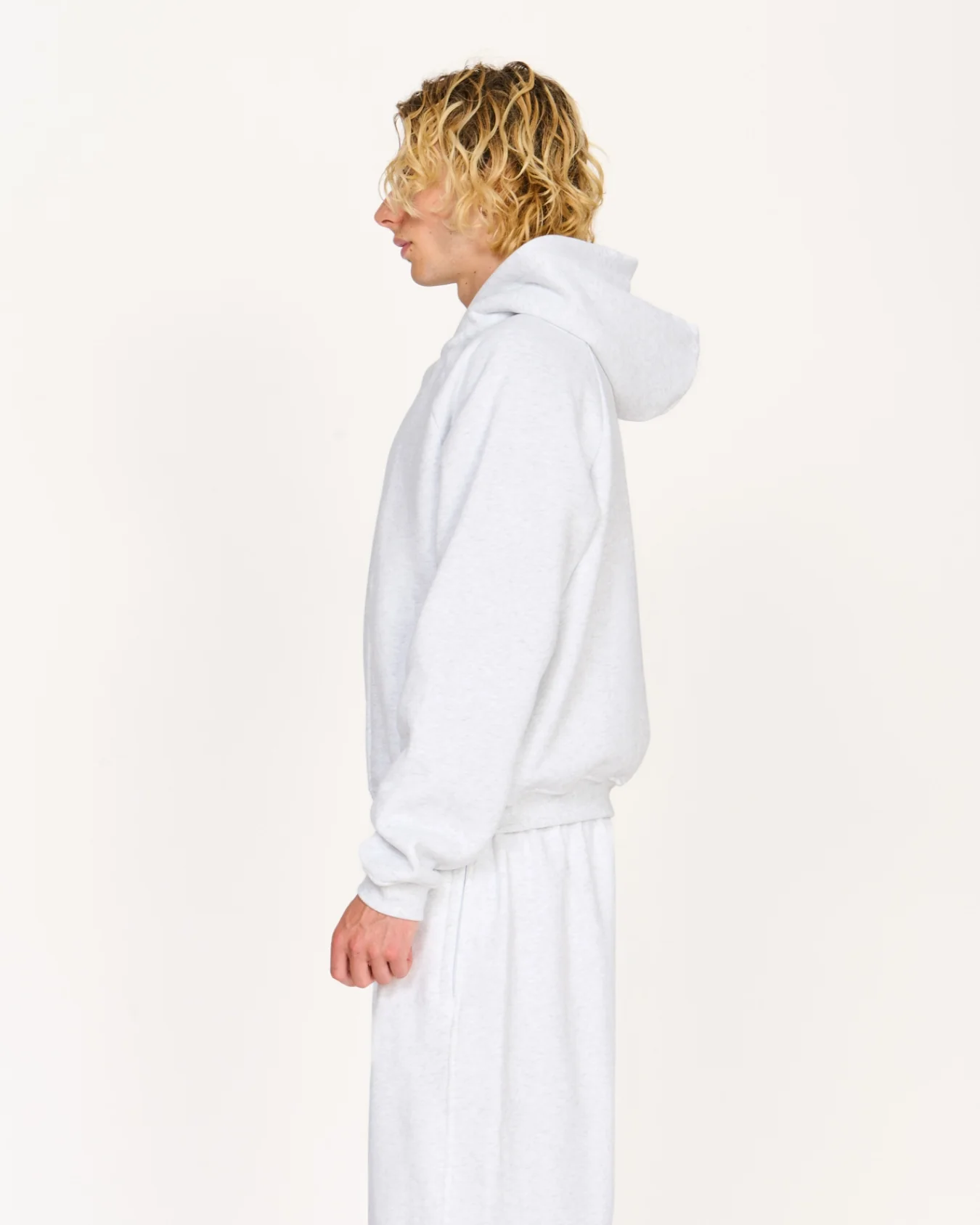Zip Up Hoodie (Marle White) - Image 8